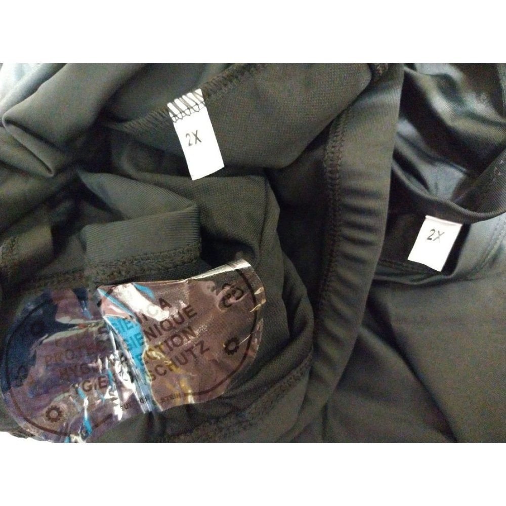 Keyhole Solid Black 2 Pc Bathing Suit Size 2x - image 6